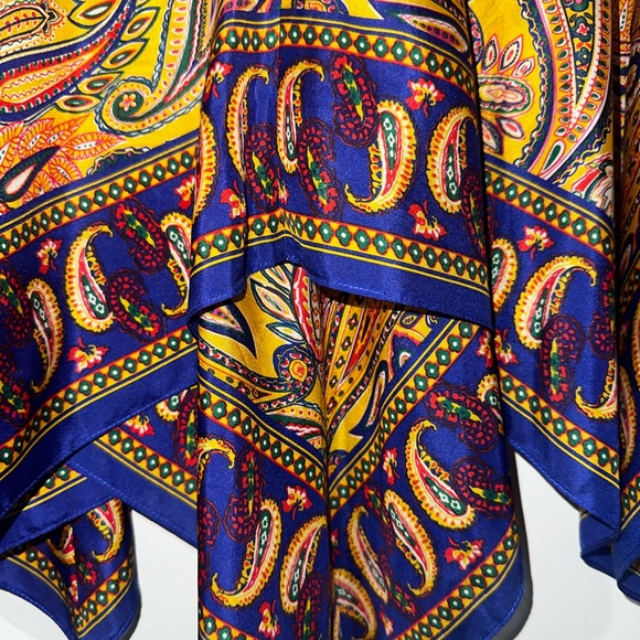 Ralph Lauren Asymmetrical Midi Skirt, Size 2 100% Silk - Picture 3 of 4